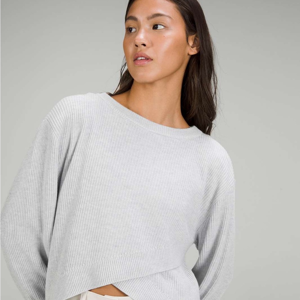 lululemon athletica Reversible Crossover Sweater - Light Grey
